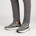 Harmont and Blaine Suede and Technical Fabric Sneakers