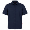Départ Homme Chemise en Lin Blue