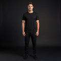 DEPART T-SHIRT HOMME NOIR 100% COTON SIMPLE