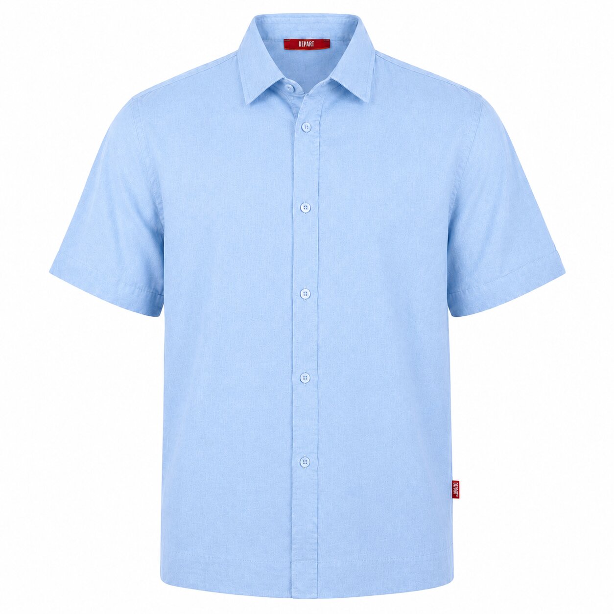 Départ Homme Chemise en Lin Navy