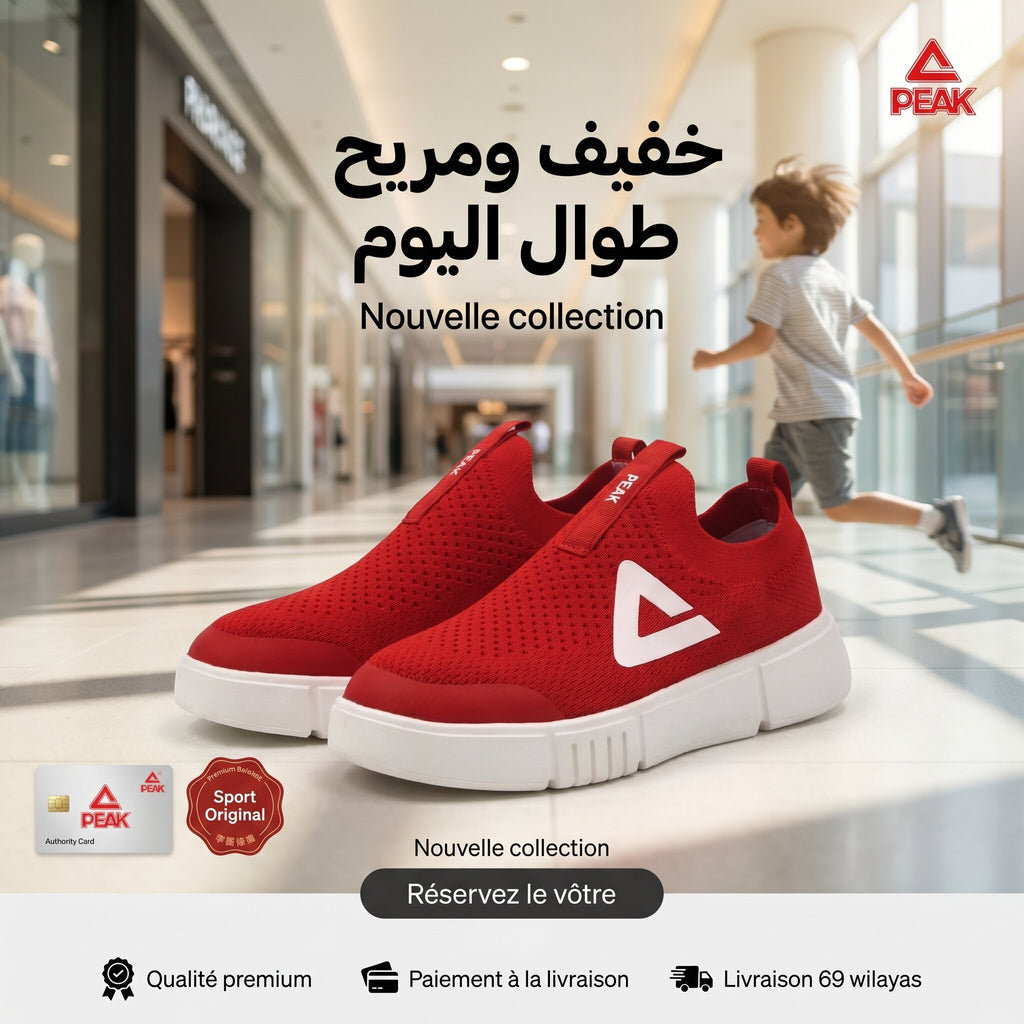 Peak Kids Casual Shoes Red