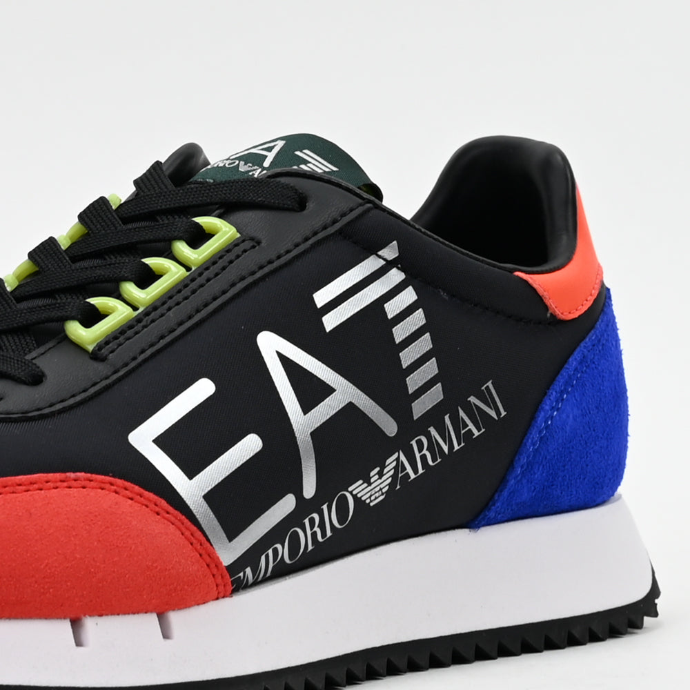 EA7 Emporio Armani Black & White Vintage Sneakers