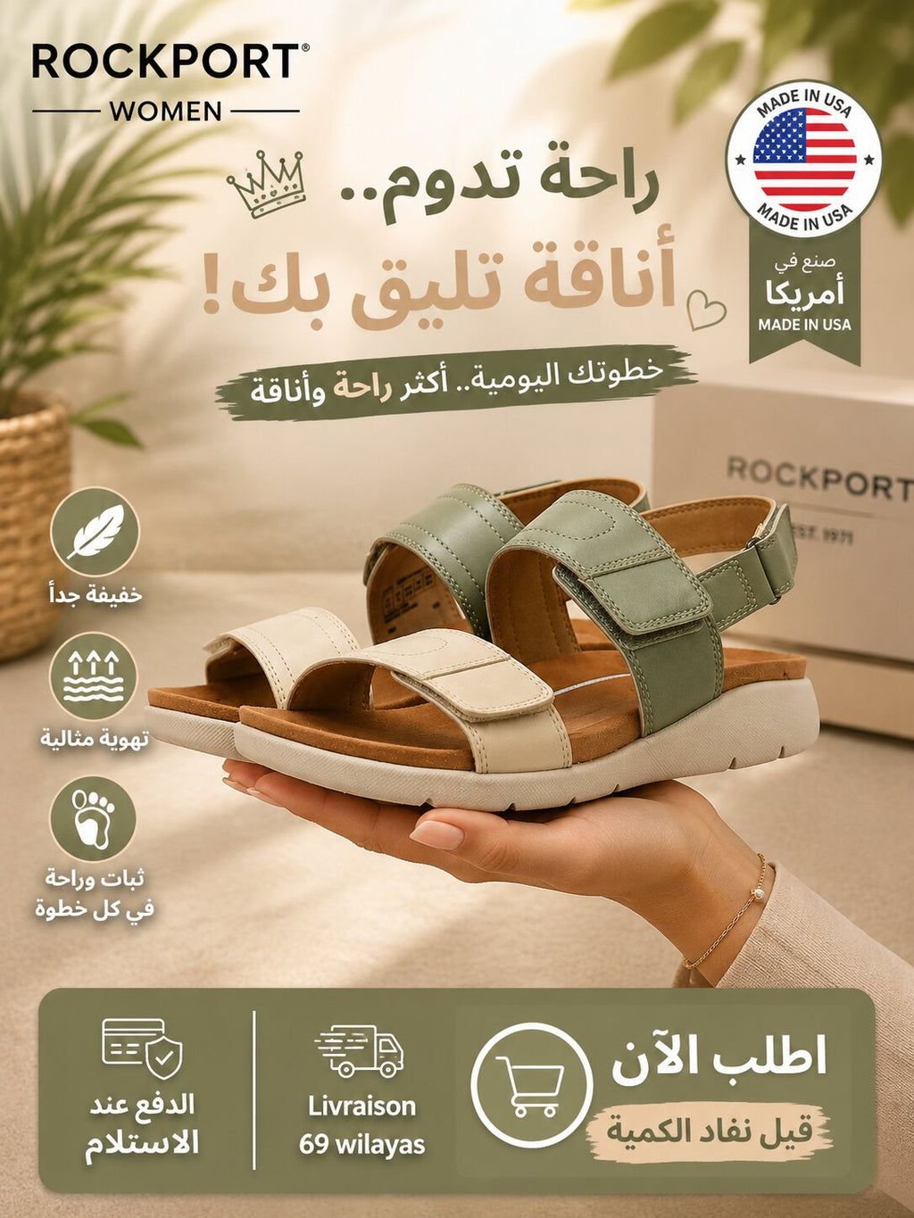 Rockport Sandales Femme