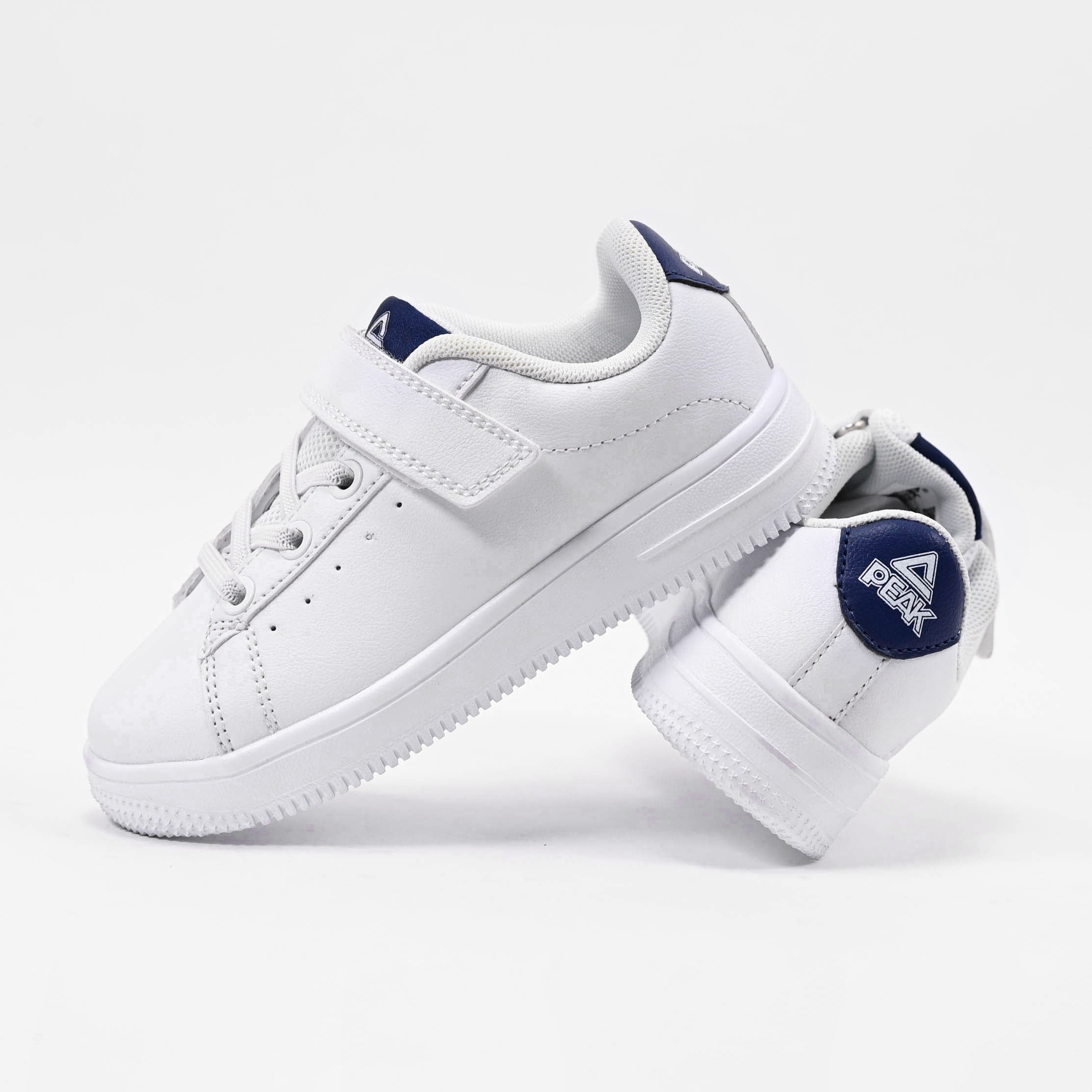 Peak Kids Casual Shoes White Navy