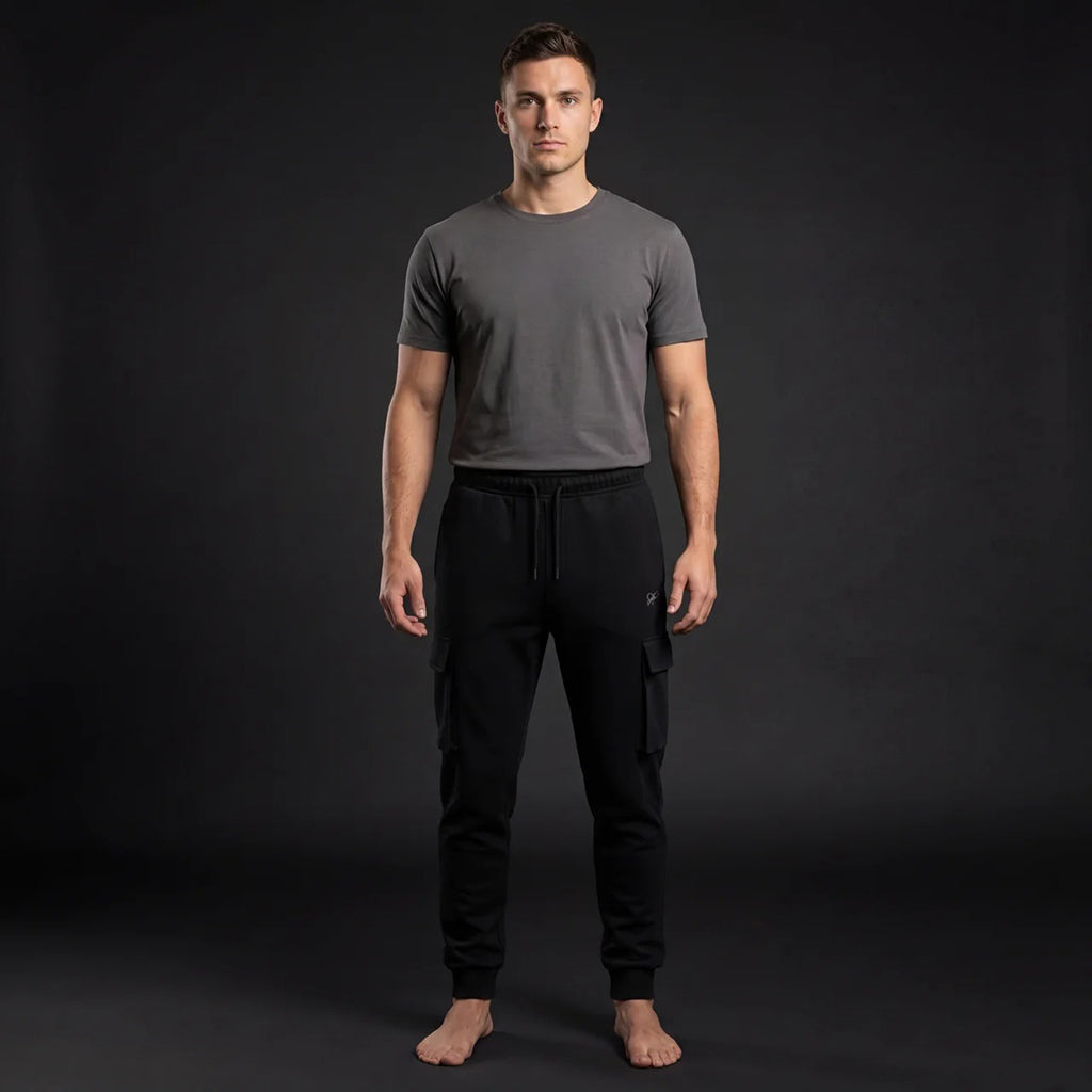 DEPART JOGGING CARGO SLIM HOMME NOIR