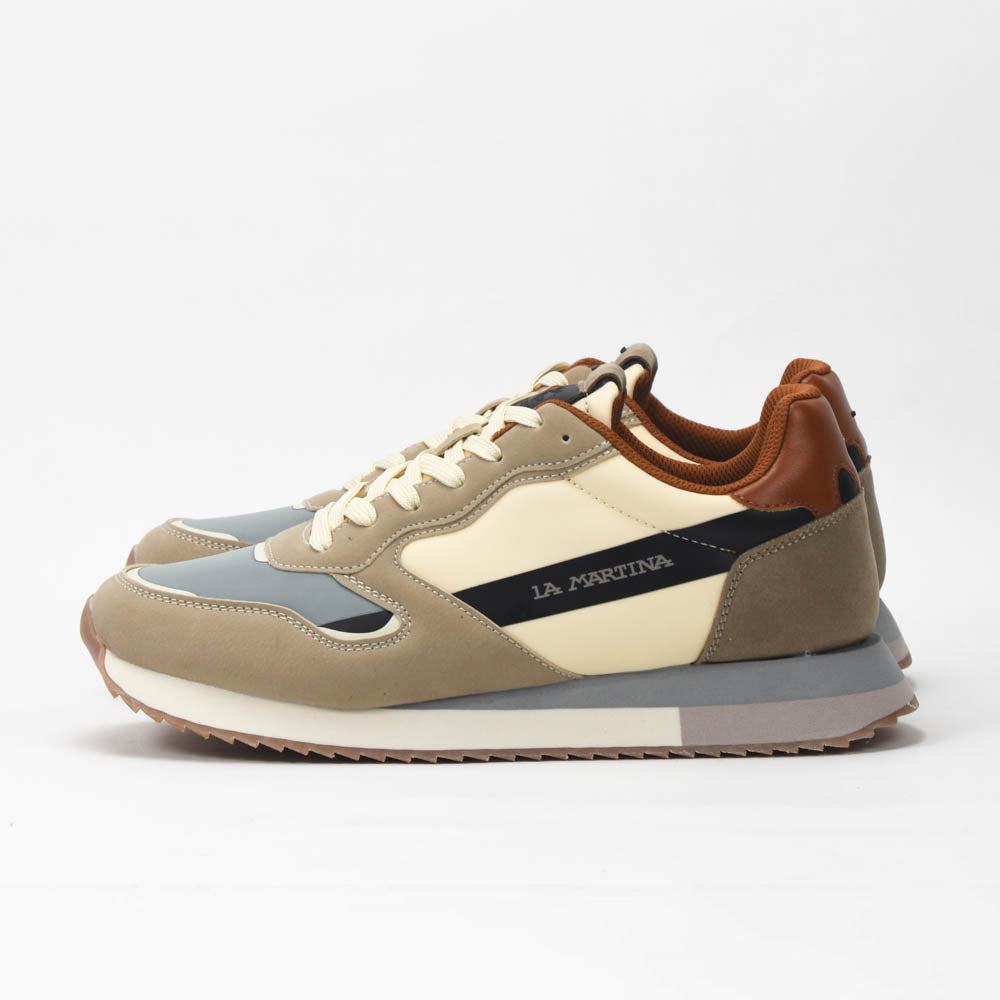La Martina Low Sneakers Blue Leather