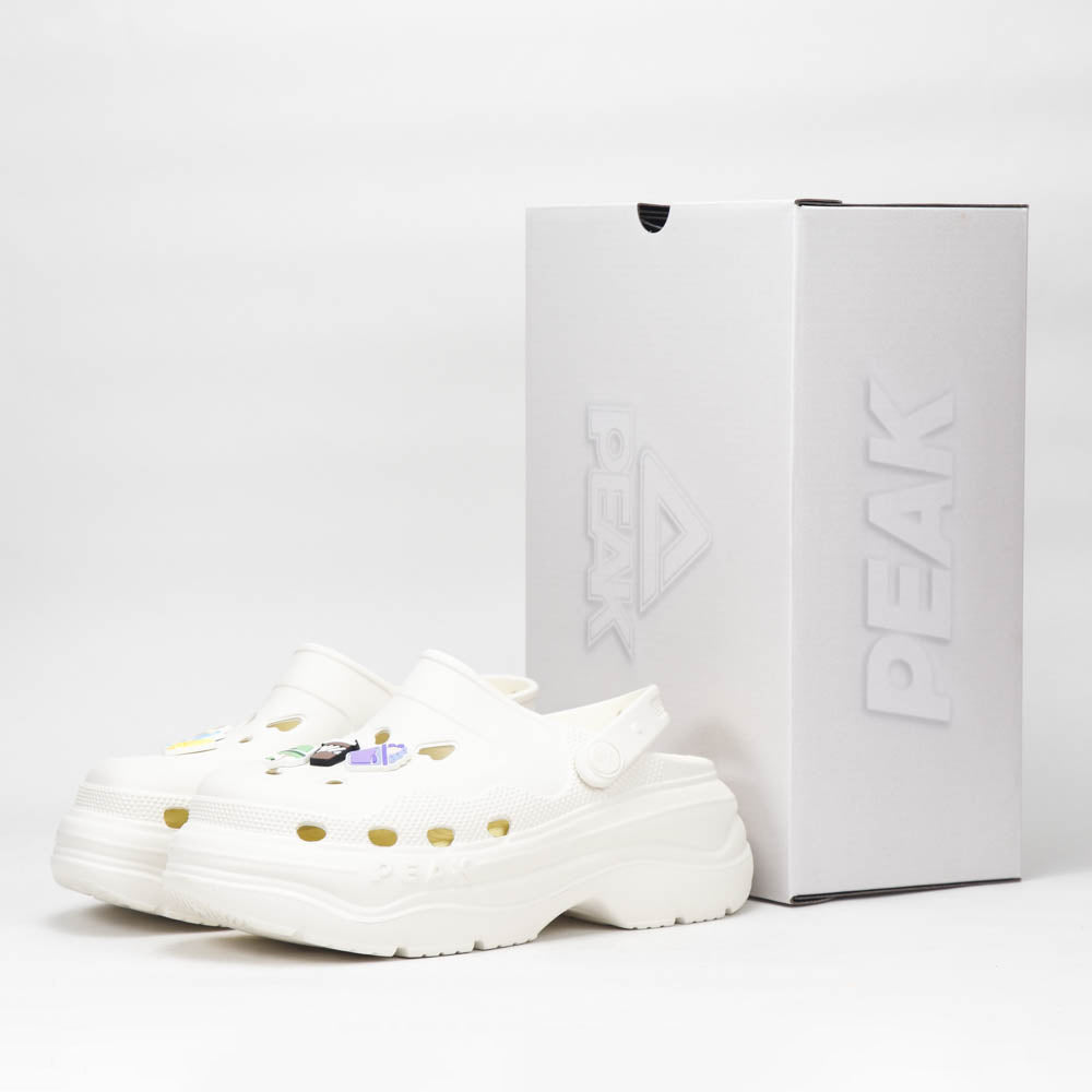 PEAK SLIPPERS SANDALS WHITE