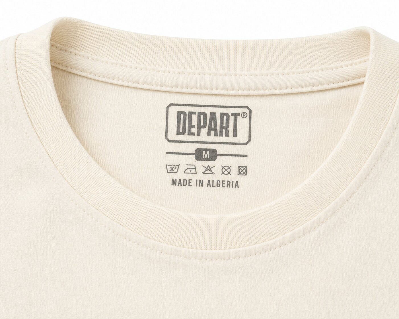 Départ Homme T-shirt Oversize-Beige